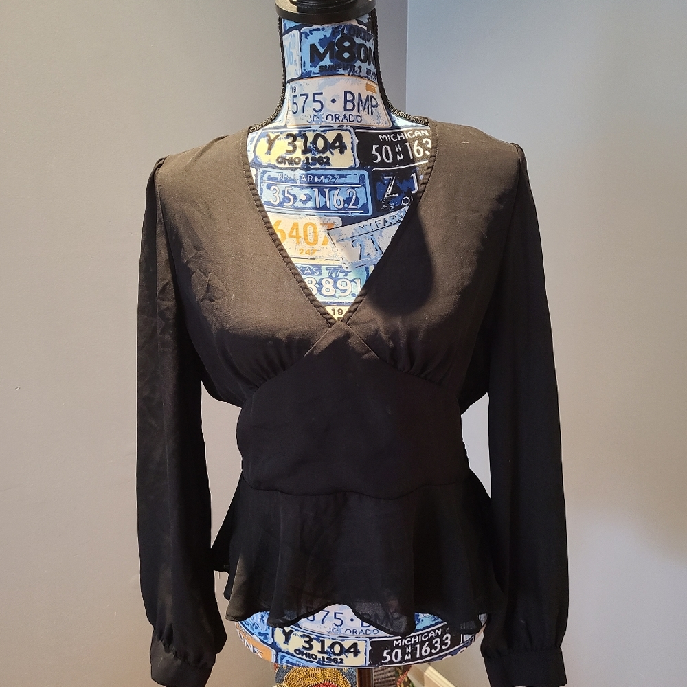 Fashion Nova Black Blouse